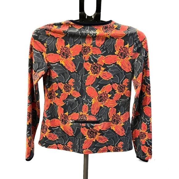 Hang Ten Pullover UPF 50 Floral Sun Rashguard Top Long Sleeve Quick-Dry XS - Picture 3 of 13
